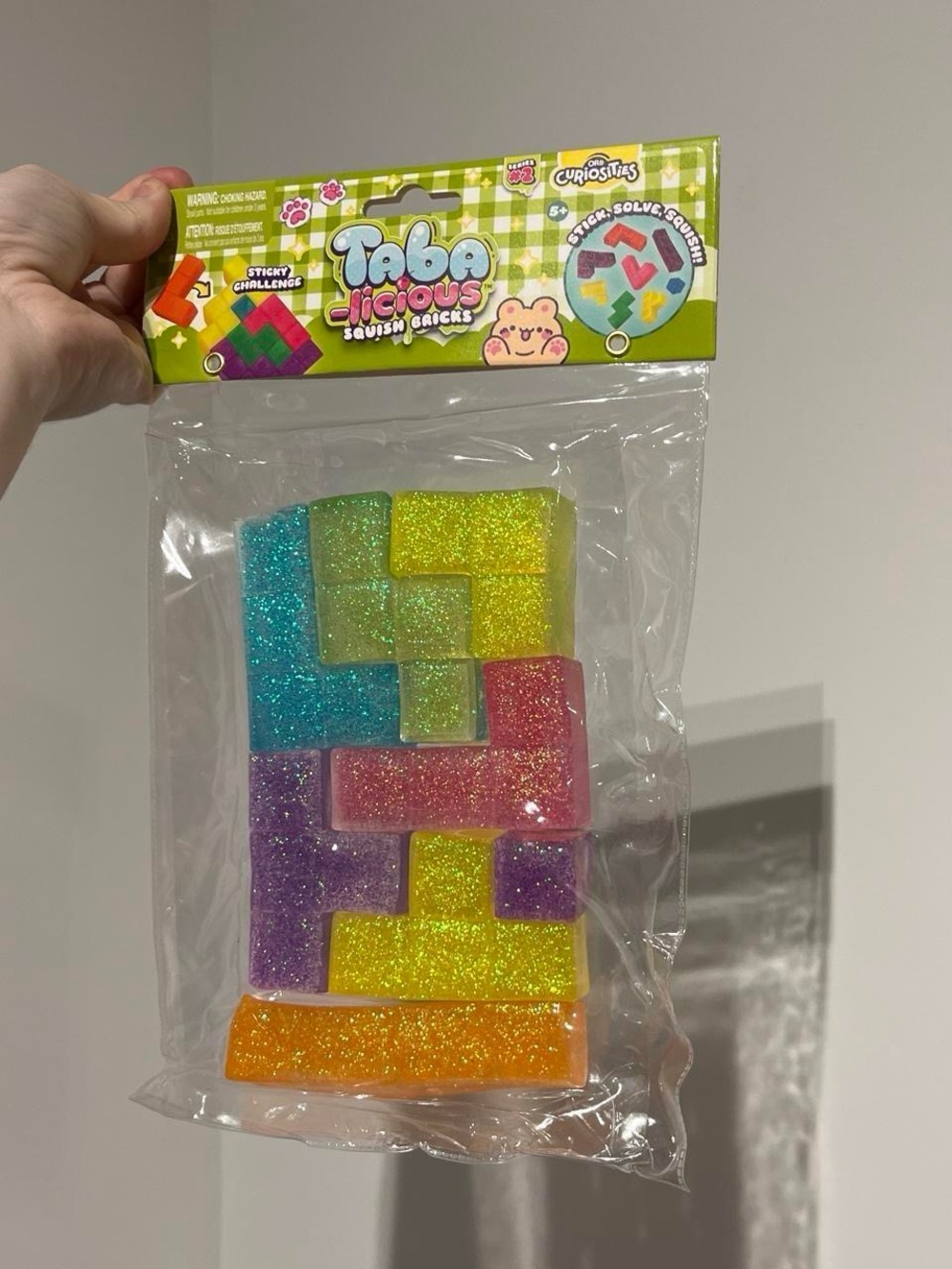 Squishy Tetris Taba squish Glitter Puzzle Blocks - Multicolor BRAND NEW